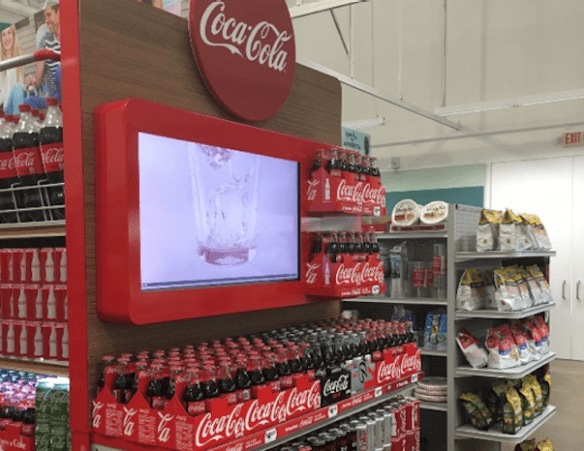 Coca-Cola endcap