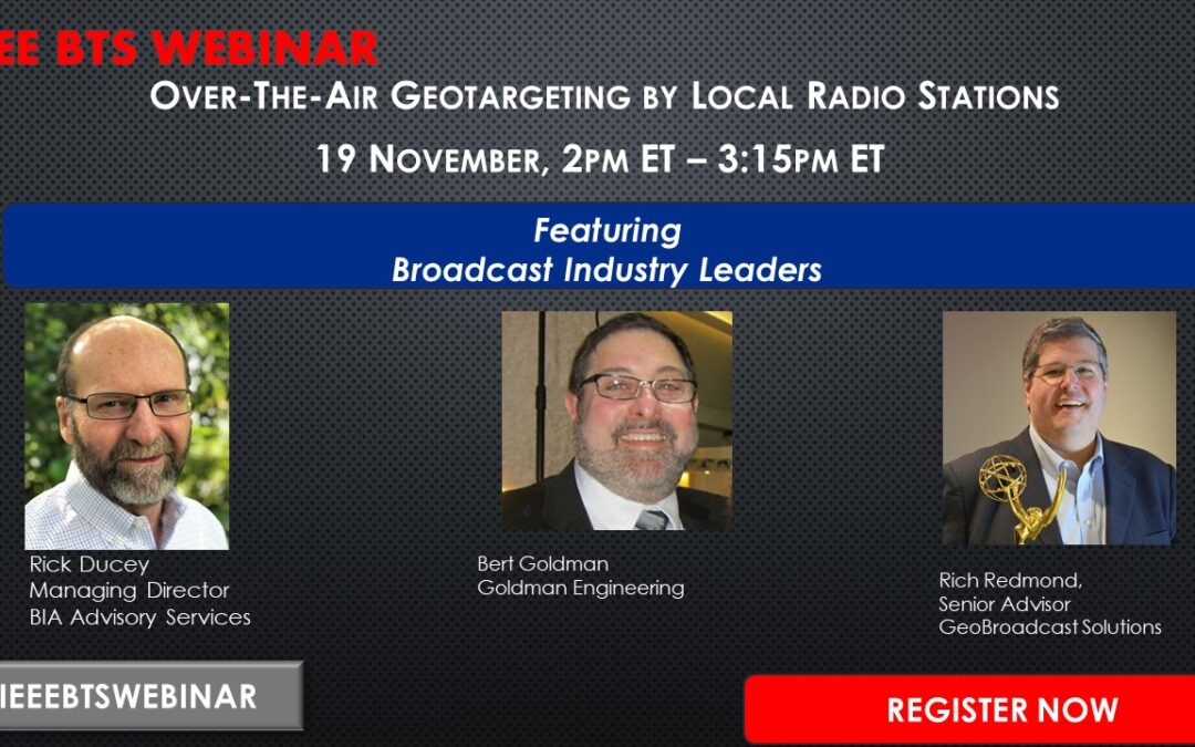 IEEE Webinar: FM Radio Boosters Can Geotarget Over-The-Air Content to Be More Locally Relevant, Drive Revenue Growth.