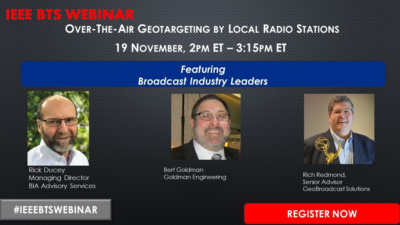 IEEE Webinar: FM Radio Boosters Can Geotarget Over-The-Air Content to Be More Locally Relevant, Drive Revenue Growth.