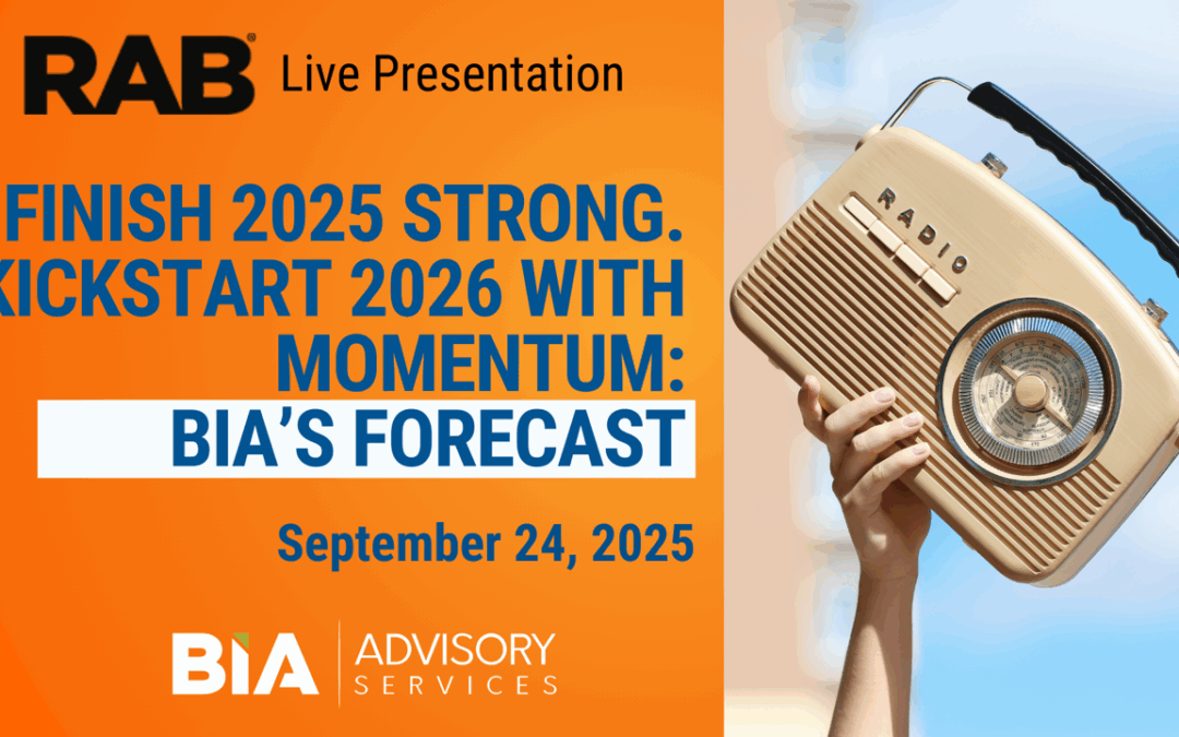 Finish 2025 Strong; Kickstart 2026 with Momentum: BIA Hosting RAB Webinar Sept 24